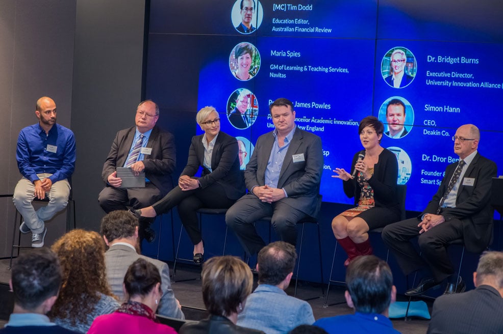 Dr. Ariel Anbar, Dr. Bridget Burns, Dr. Phil Long, Dr. Dror Ben-Naim speaking